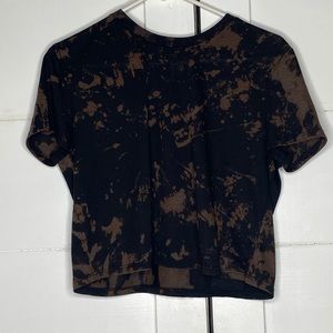 Handmade black tie dye shirt
